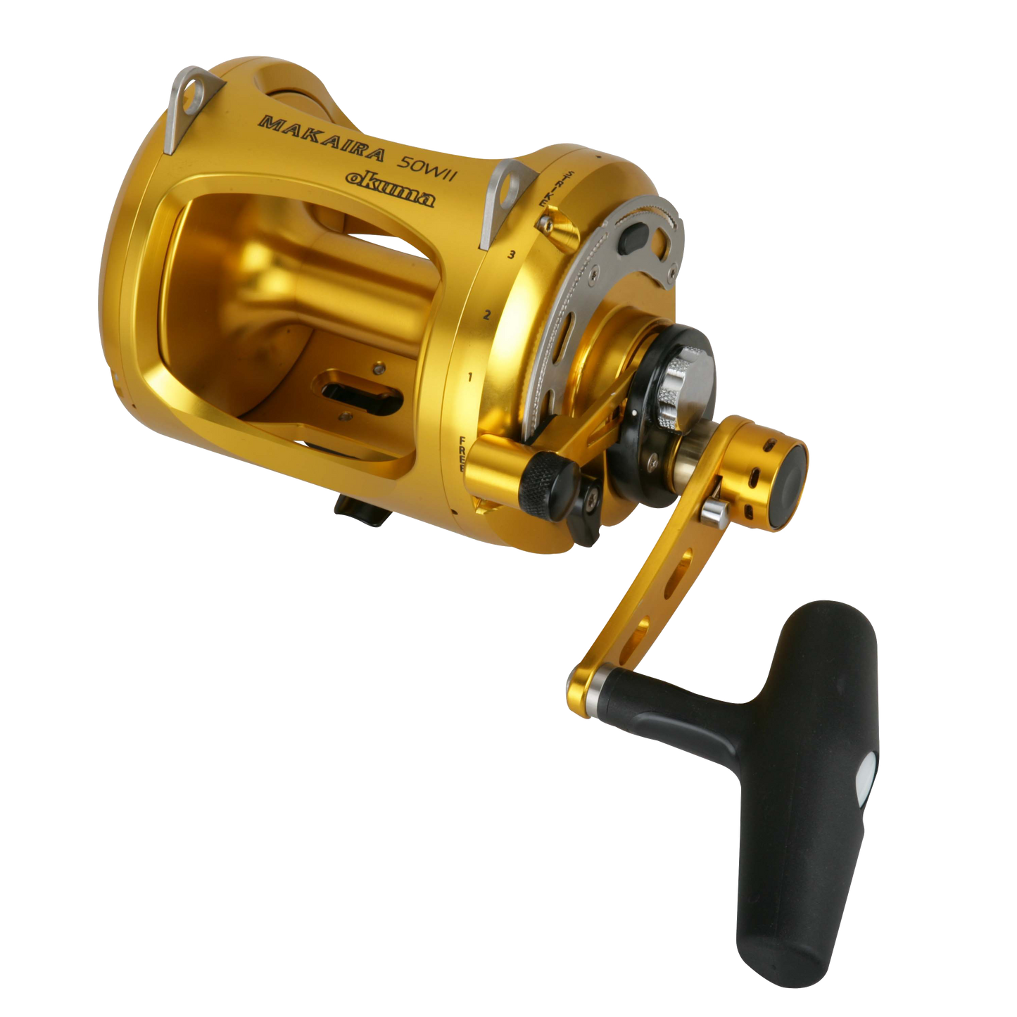 CD - Okuma REEL GAME MAKAIRA 50 WIDE 2 SPEED GOLD